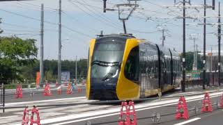 宇都宮ライトレール(LRT)🚃習熟運転(試運転)🚃HU300形HU312編成🚃💨