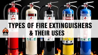 🔥 Types of Fire Extinguishers & Their Uses – Complete Guide! @TheHSECoach