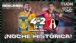 Resumen y goles | Tigres (4) 4-2 (5) Atlas | Grita México C22 - Semis | TUDN