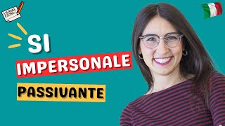 La forma impersonale e passivante in italiano | Imparare italiano