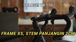 SOLUSI❗️Frame Under Size, Stem Panjangin