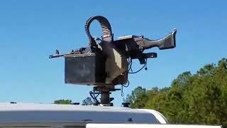 Precision Remotes  TRAP T 360  A3 M240 Wireless Remotely Operated Weapon Station - Firing Range Demo