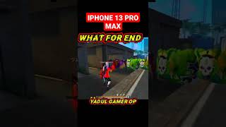 iPhone 13 Pro Max FREE FIRE SHORT VIDEO 🤭🙀🤭  !! NOOB VS PRO !! WHATSAPP STATUS WITH ATTITUDE  !!