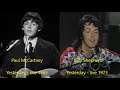 Paul McCartney vs Billy Shears - voice comparison - Yesterday 1965 vs 1973. Very different voices.