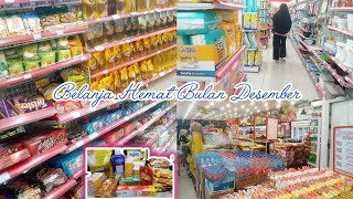 BELANJA HEMAT BULAN DESEMBER | BELANJA KEBUTUHAN RUMAH TANGGA YANG HABIS #groceryshopping