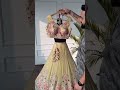 cream color mirror u0026 sequence embroidery work designer lehenga choli for wedding lehenga lehengas