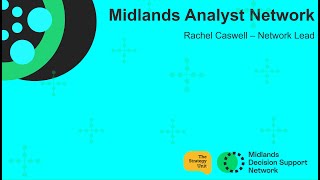 Midlands Analyst Network Huddle 160524