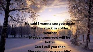 Colder Weather - Zac Brown Band LYRICS