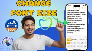 How To Increase or Decrease Font Size in Notes iPhone - For Beginners