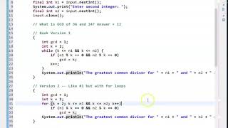 CSC-111 - Chapter 5 - Silvestri's GCD coding examples (1 of 2)