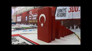 300,000 Dominoes - Turkish Domino Record - Bursa Domino Show 2016 - VideoStudio