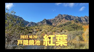 2022.10.20 戸隠鏡池　鏡池周辺の紅葉は良いです