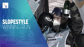 Andri Ragettli (SUI) | Winner | Men's Slopestyle | Font Romeu | FIS Freestyle