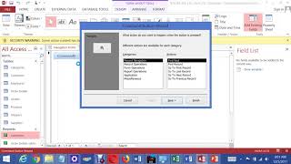 Access Control Wizard Command Button