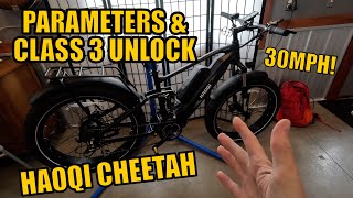 HAOQI CHEETAH Parameters \u0026 Class 3 Unlock (30MPH)