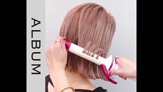 【ボブのスタイリング♪】　ボブの簡単オシャレ巻き　＜hair styling＞＜头发造型＞＜แบบผม＞＜스타일링＞〖ALBUM〗