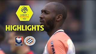 SM Caen - Montpellier Hérault SC ( 1-3 ) - Highlights - (SMC - MHSC) / 2017-18