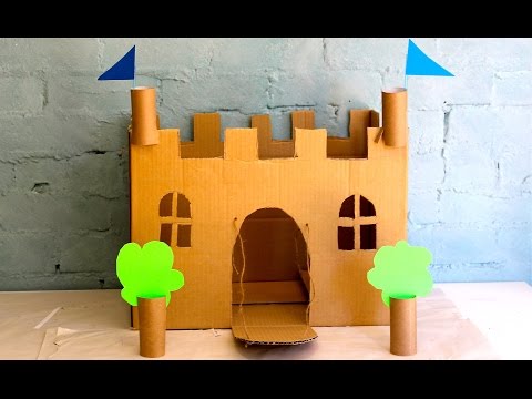How to make your own cardboard play castle How to make your own cardboard play castle