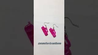 Diy Aretes con distintos materiales 💗🎀 #diy #aesthetic #manualidades