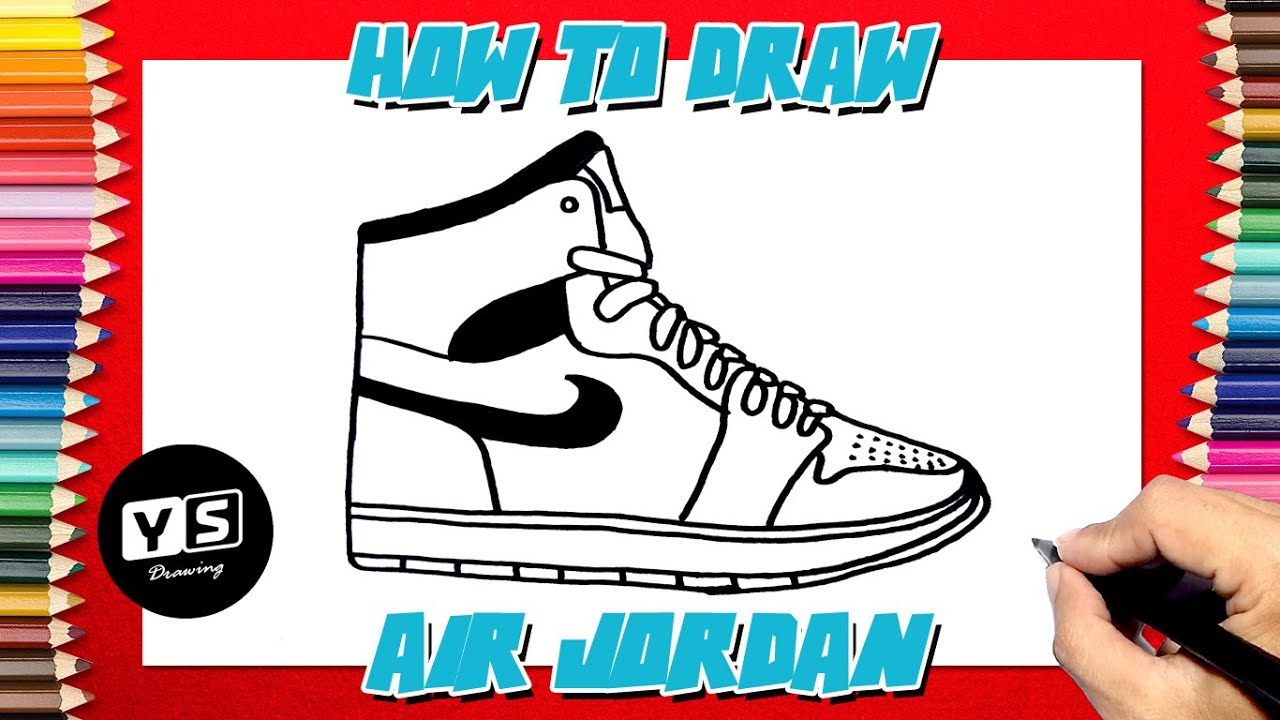 How To Draw Air Jordan - YouTube