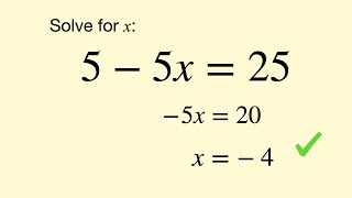 Solving Equations - Balancing & Inverse Operations