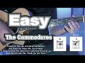 The BEST & EASIEST way to play EASY by THE COMMODORES. Guitar Play Along with Original Vocals