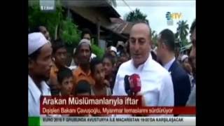 Dışişleri Bakanı Mevlüt Çavuşoğlu Arakan'da TİKA'nın Yaptığı Yetimhane ve Okulu Ziyaret Etti