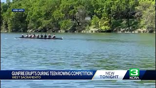 Gunfire erupts during teen rowing competition