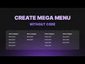 How To Create Mega Menu Without Code | Divhunt Plugin