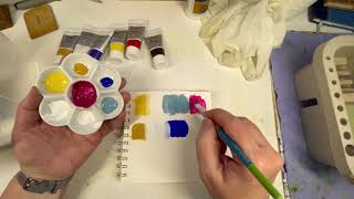 Art Haul Unboxing. Flashe Paints Damaged by Freezing! @sandihester Advice on my Watery Flashe