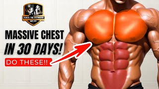 Ultimate Massive Chest Workout | No Equipment Needed | 30 Days challenge