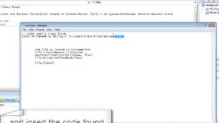 save a text box in visual basic 8