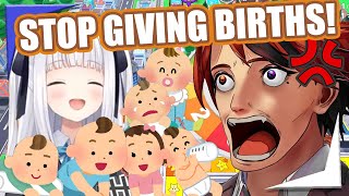 Roberu gets curbstomped by Mea and CPU in G̶a̶m̶e̶ ̶o̶f̶ ̶L̶i̶f̶e̶ Baby Making Game【Holostars ENSub】