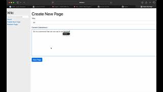 Harvard CS50 Web | Project 1: Wiki
