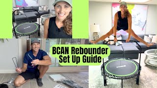 How to Assemble: BCAN 450/550 LBS Foldable Mini Trampoline Rebounder