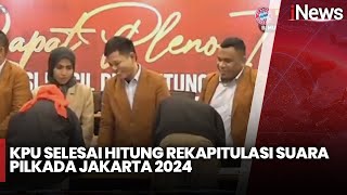 KPU Jakarta Selesai Rekapitulasi Suara, Pramono-Rano Unggul di Seluruh Wilayah - iNews Prime 06/12