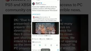 NO CROSS-PLATFORM COMMUNITY CREATIONS IN WWE 2K25 ON PS5/XBOX X/S?!🚫😳; CC VS. THE \