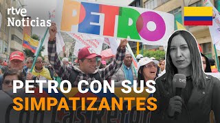 COLOMBIA: MARCHA en APOYO a GUSTAVO PETRO en BOGOTÁ | RTVE Noticias
