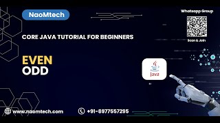 27.. Core Java Tutorial for Beginners | Even odd check