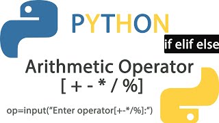 Python program for Arithmetic operator that read two number