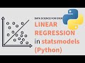 Linear Regression in Python (statsmodels)