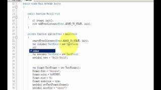Beginning Actionscript Programming in FlashDevelop - Hello World