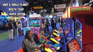 Arcade Booth Tour:  UNIS \u0026 Emoji Planet - IAAPA 2024