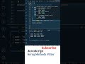 JavaScript in Telugu: JavaScript Array Methods (Filter in Javascript), Javascript Tutorial Telugu