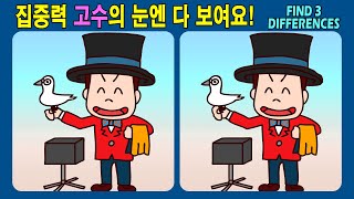 【틀린그림찾기/치매예방】 똑똑한 당신을 위해! 90초 안에 차이점을 찾아보세요! 【다른그림찾기/두뇌운동】