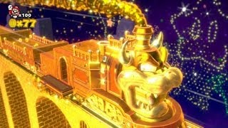 Super Mario 3D World 100% Walkthrough - World 5 Gold Train Bonus Level