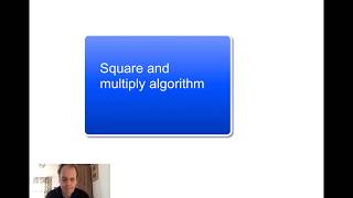 Square and Multiply Method