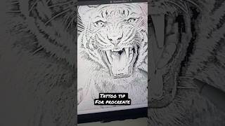 How to make a stencil in Procreate #procreate #digitalart #ipadpro #tattooartist #tattooart
