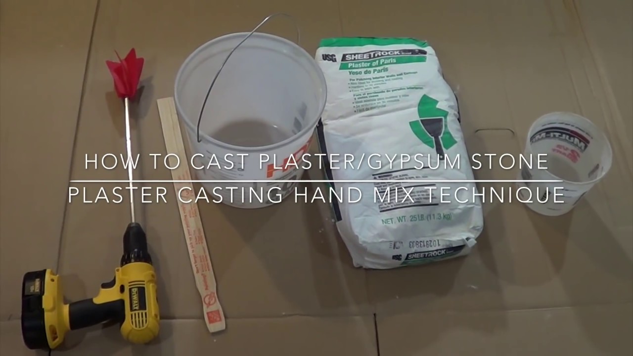 How To Cast Plaster Gypsum Stone Plaster Casting Hand Mix Technique