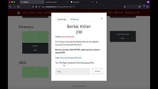 Deserialization Attack | Serial Killer | Tamuctf